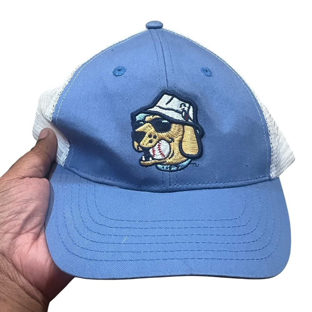 Lake Country DockHounds Minor‎ League Baseball Dog Trucker Hat Snapback Blue